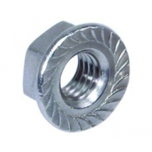 Carbon Steel Hex Flange Nut DIN 6923